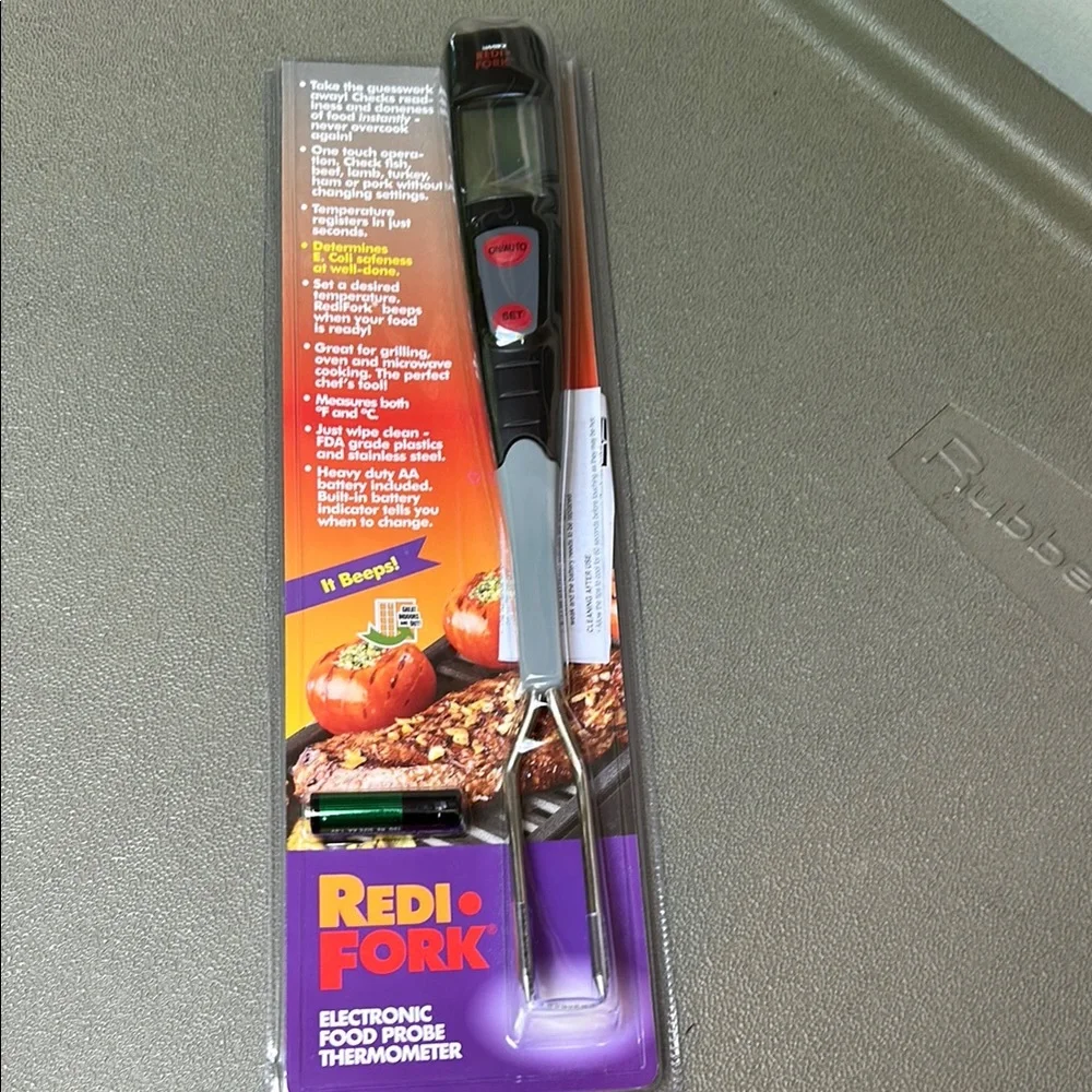 Electronic Food Probe Thermometer - Black and Silver by Redi Fork - Picture 4 of 5